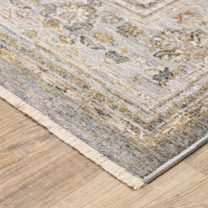 Oriental Weavers Maharaja 040M1 Beige/ Grey 6'7"" x 9'6"" Indoor Area Rug M040M1200296ST