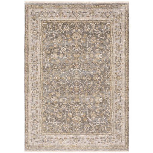 Oriental Weavers Maharaja 040M1 Beige/ Grey 9'10"" x 12'10"" Indoor Area Rug M040M1300394ST