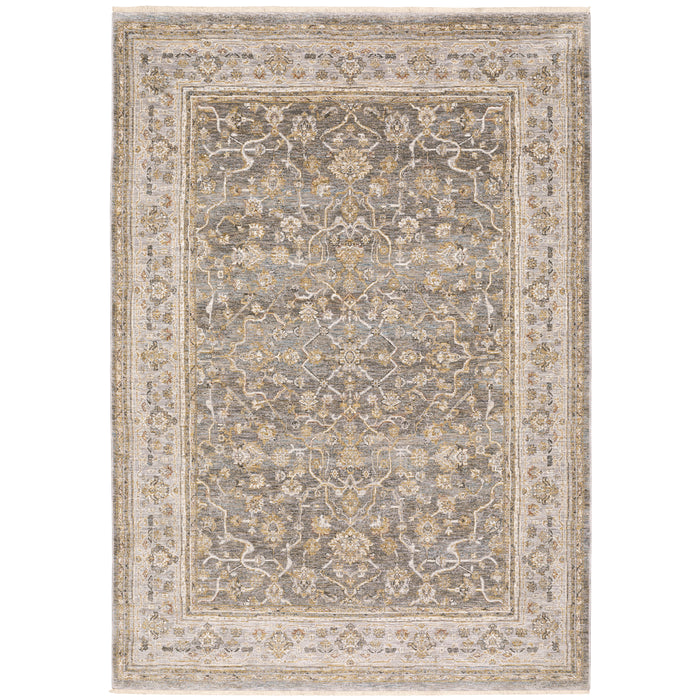Oriental Weavers Maharaja 040M1 Beige/ Grey 9'10"" x 12'10"" Indoor Area Rug M040M1300394ST