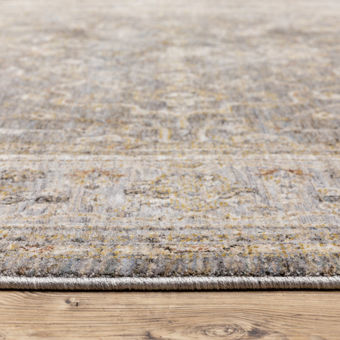 Oriental Weavers Maharaja 040M1 Beige/ Grey 9'10"" x 12'10"" Indoor Area Rug M040M1300394ST