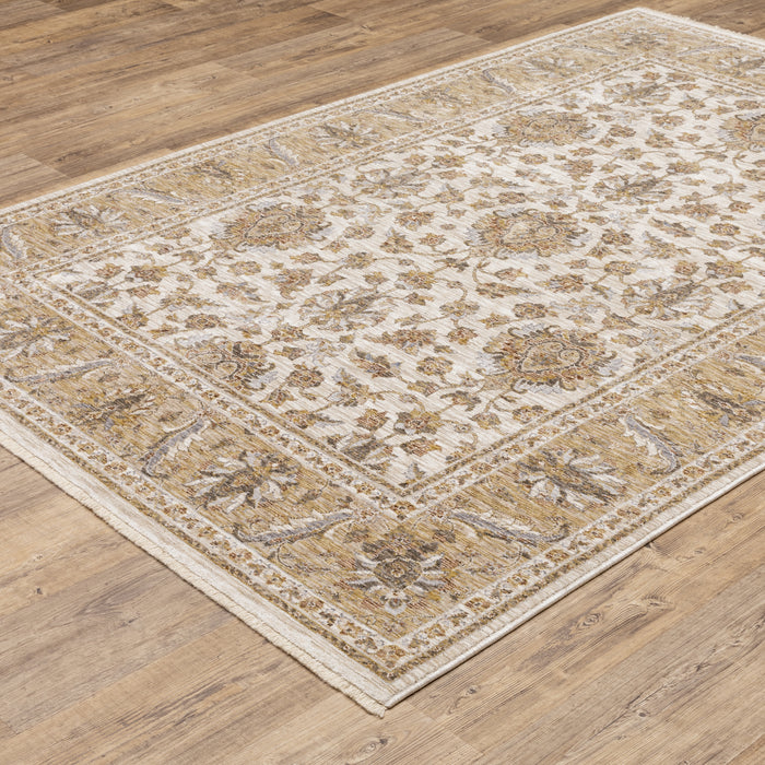Oriental Weavers Maharaja 5091W Ivory/ Gold 6'7"" x 9'6"" Indoor Area Rug M5091W200296ST
