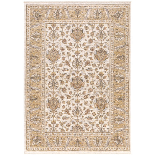 Oriental Weavers Maharaja 5091W Ivory/ Gold 9'10"" x 12'10"" Indoor Area Rug M5091W300394ST