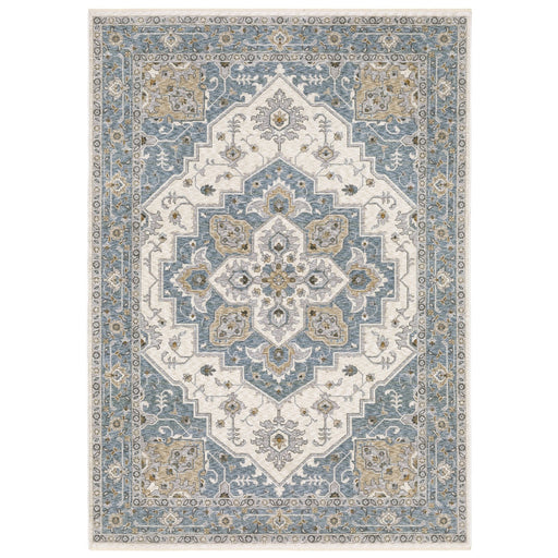 Oriental Weavers Maharaja 051F1 Blue/ Ivory 9'10"" x 12'10"" Indoor Area Rug M051F1300394ST