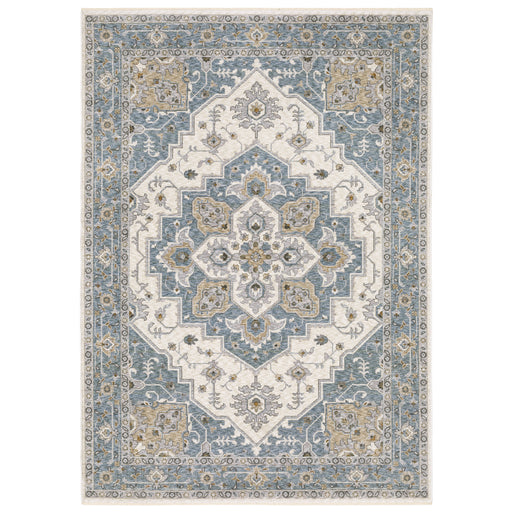 Oriental Weavers Maharaja 051F1 Blue/ Ivory 6'7"" x 9'6"" Indoor Area Rug M051F1200296ST