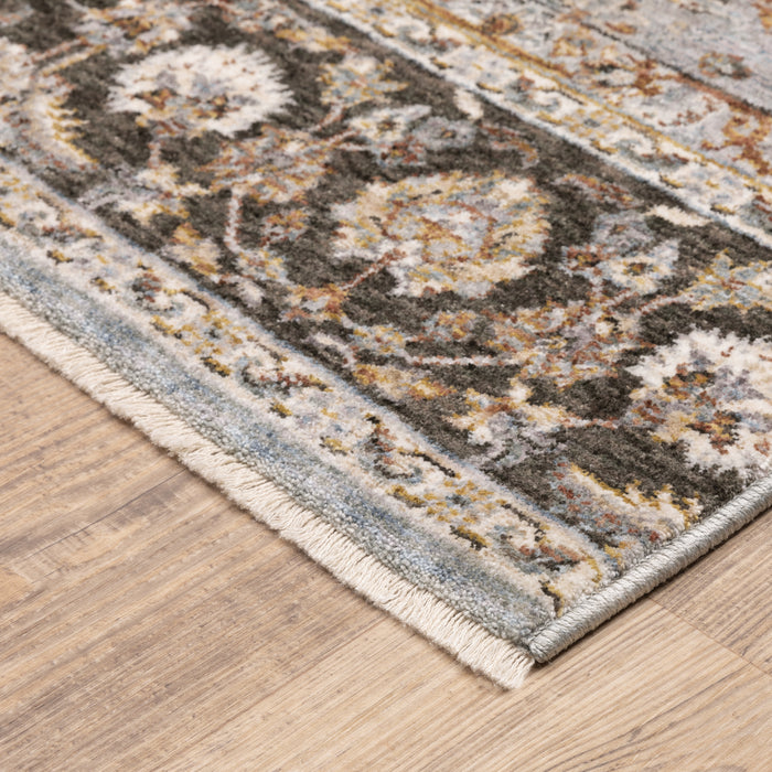 Oriental Weavers Maharaja 660J1 Ivory/ Blue 7'10"" x 10'10"" Indoor Area Rug M660J1240340ST