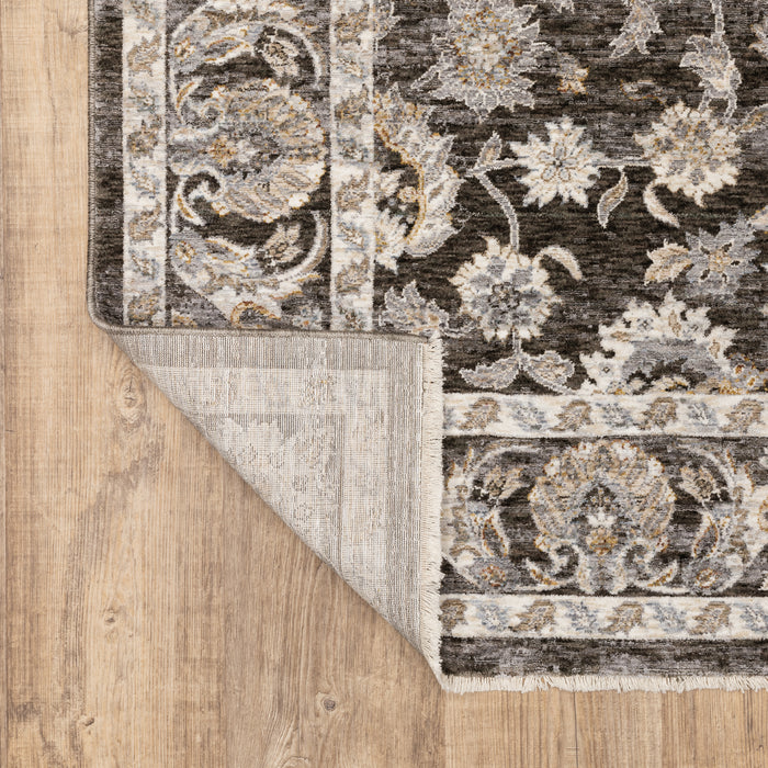 Oriental Weavers Maharaja 070N1 Grey/ Ivory 9'10"" x 12'10"" Indoor Area Rug M070N1300394ST