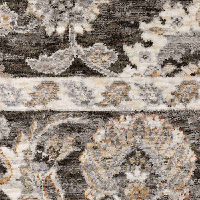 Oriental Weavers Maharaja 070N1 Grey/ Ivory 9'10"" x 12'10"" Indoor Area Rug M070N1300394ST