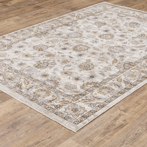 Oriental Weavers Maharaja 070W1 Ivory/ Grey 7'10"" x 10'10"" Indoor Area Rug M070W1240340ST