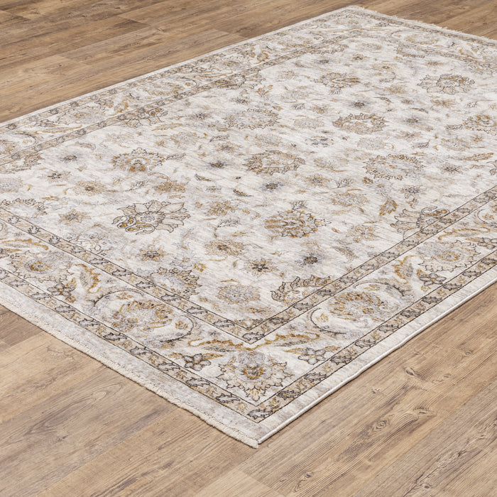 Oriental Weavers Maharaja 070W1 Ivory/ Grey 9'10"" x 12'10"" Indoor Area Rug M070W1300394ST