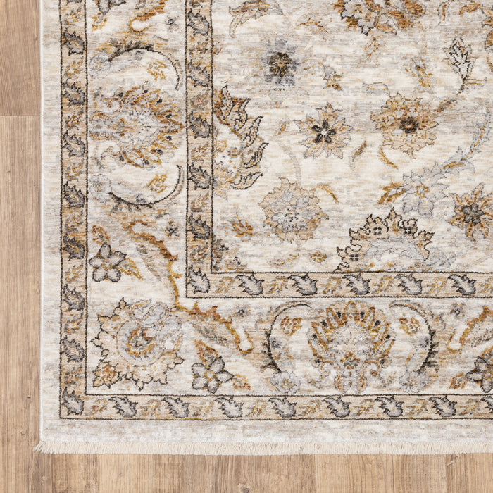 Oriental Weavers Maharaja 070W1 Ivory/ Grey 9'10"" x 12'10"" Indoor Area Rug M070W1300394ST