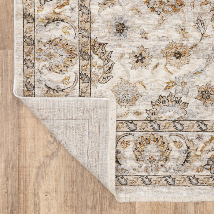 Oriental Weavers Maharaja 070W1 Ivory/ Grey 9'10"" x 12'10"" Indoor Area Rug M070W1300394ST