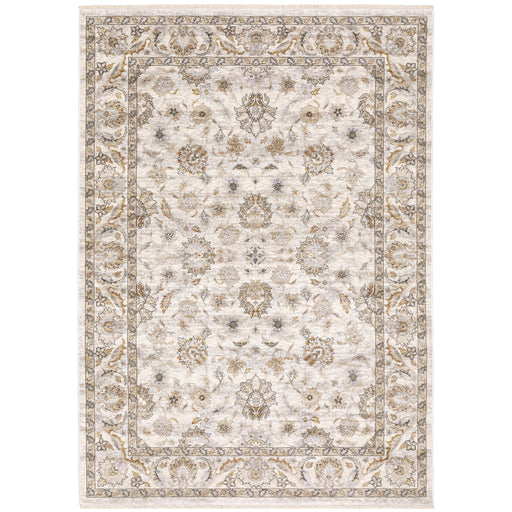 Oriental Weavers Maharaja 070W1 Ivory/ Grey 9'10"" x 12'10"" Indoor Area Rug M070W1300394ST