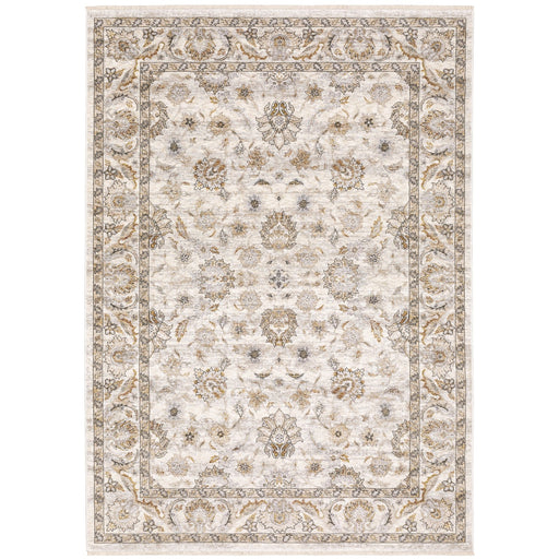 Oriental Weavers Maharaja 070W1 Ivory/ Grey 6'7"" x 9'6"" Indoor Area Rug M070W1200296ST