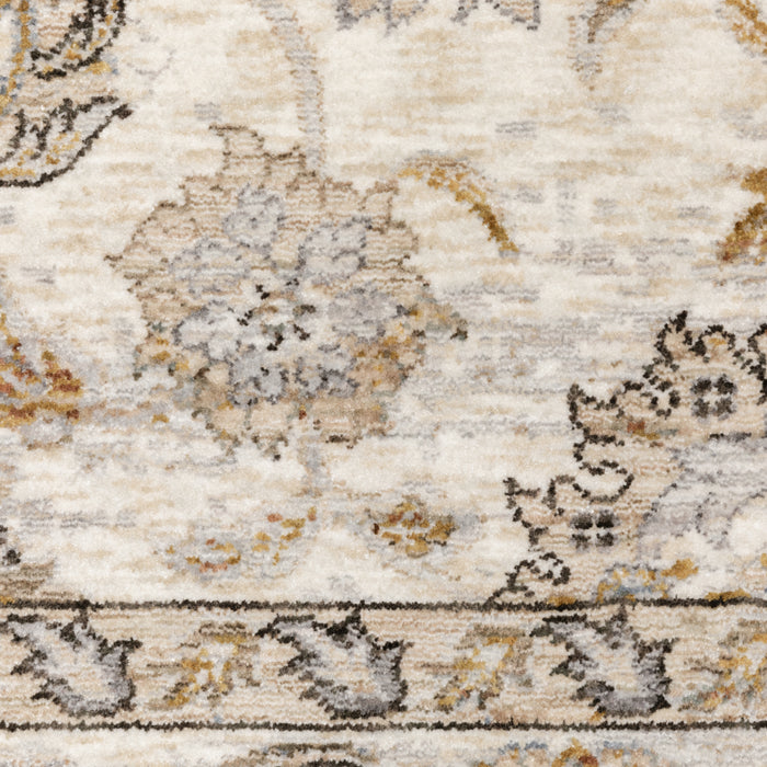 Oriental Weavers Maharaja 070W1 Ivory/ Grey 7'10"" x 10'10"" Indoor Area Rug M070W1240340ST