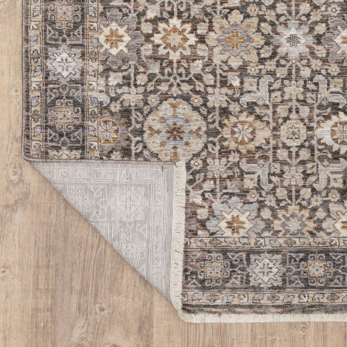 Oriental Weavers Maharaja 071N1 Grey/ Ivory 6'7"" x 9'6"" Indoor Area Rug M071N1200296ST