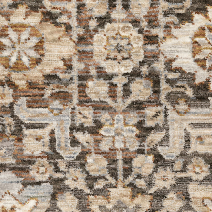 Oriental Weavers Maharaja 071N1 Grey/ Ivory 6'7"" x 9'6"" Indoor Area Rug M071N1200296ST