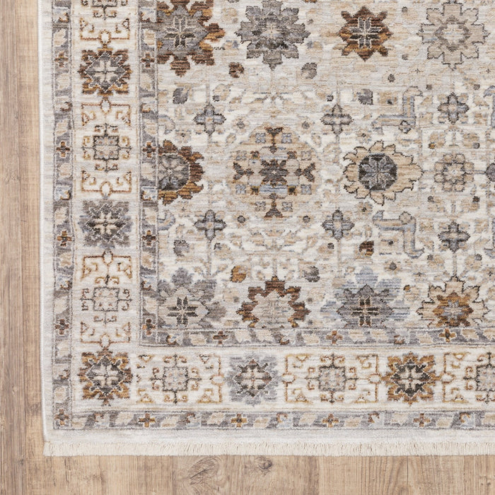 Oriental Weavers Maharaja 071W1 Ivory/ Gold 9'10"" x 12'10"" Indoor Area Rug M071W1300394ST