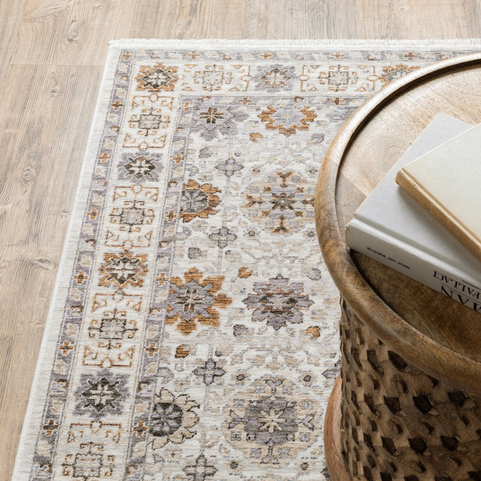 Oriental Weavers Maharaja 071W1 Ivory/ Gold 9'10"" x 12'10"" Indoor Area Rug M071W1300394ST