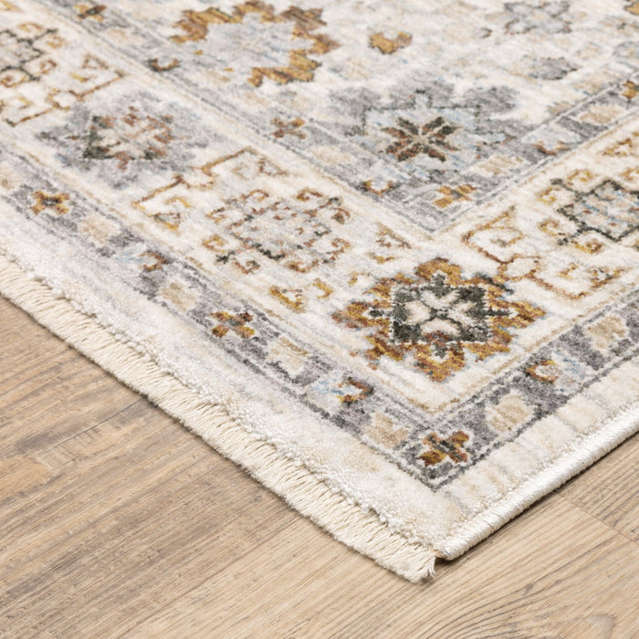 Oriental Weavers Maharaja 071W1 Ivory/ Gold 9'10"" x 12'10"" Indoor Area Rug M071W1300394ST