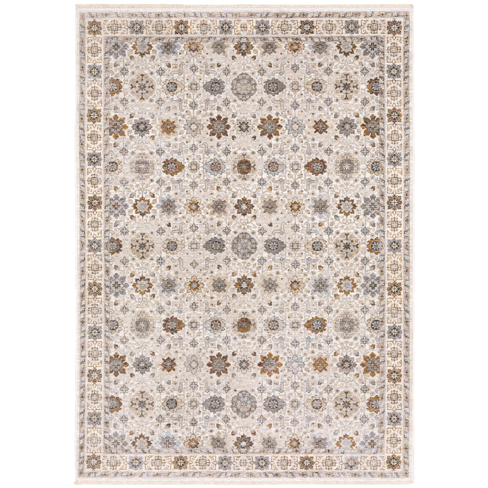 Oriental Weavers Maharaja 071W1 Ivory/ Gold 6'7"" x 9'6"" Indoor Area Rug M071W1200296ST