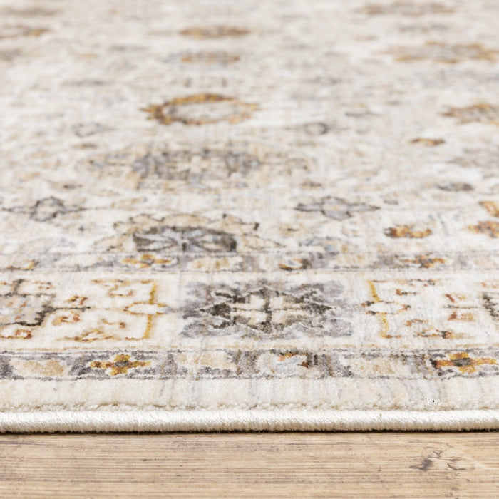 Oriental Weavers Maharaja 071W1 Ivory/ Gold 9'10"" x 12'10"" Indoor Area Rug M071W1300394ST