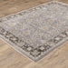 Oriental Weavers Maharaja 091E1 Grey/ Blue 7'10"" x 10'10"" Indoor Area Rug M091E1240340ST