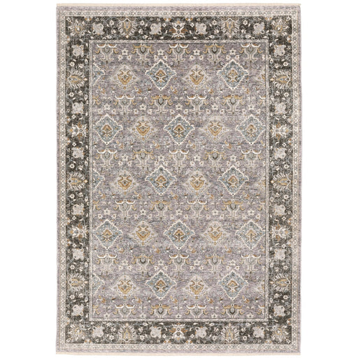 Oriental Weavers Maharaja 091E1 Grey/ Blue 9'10"" x 12'10"" Indoor Area Rug M091E1300394ST