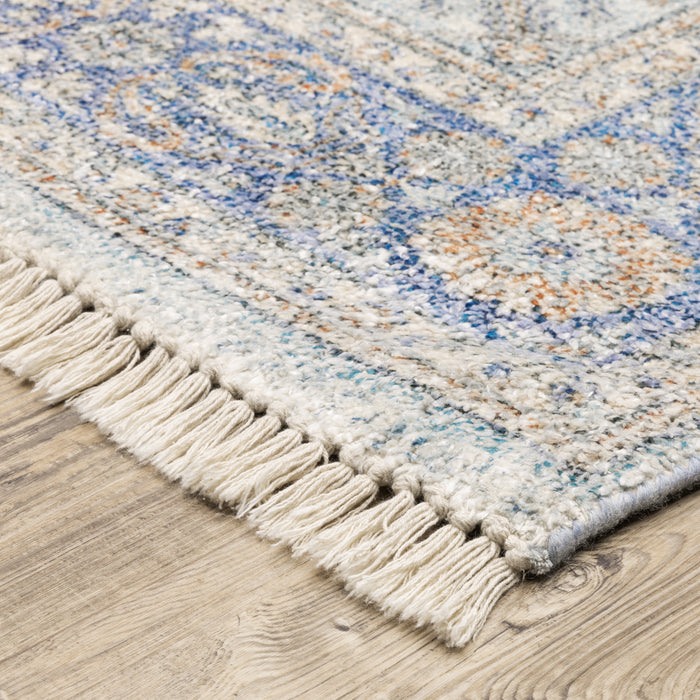 Oriental Weavers Malabar 45301 Blue/ Red 10' x 13' Indoor Area Rug M45301304396ST