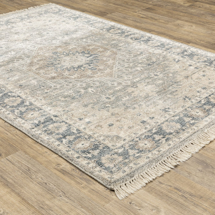 Oriental Weavers Malabar 45302 Beige/ Grey 8' x 10' Indoor Area Rug M45302243304ST