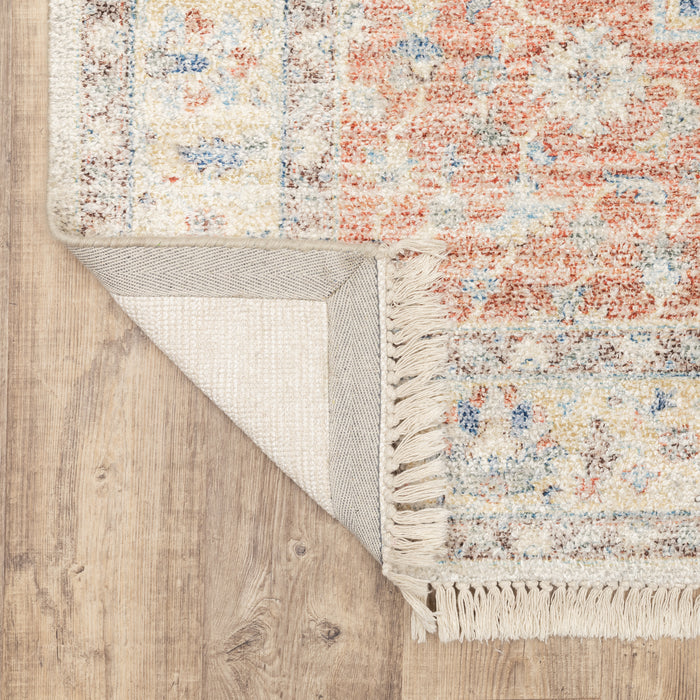 Oriental Weavers Malabar 45305 Orange/ Blue 10' x 13' Indoor Area Rug M45305304396ST