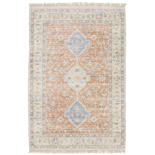 Oriental Weavers Malabar 45305 Orange/ Blue 8' x 10' Indoor Area Rug M45305243305ST