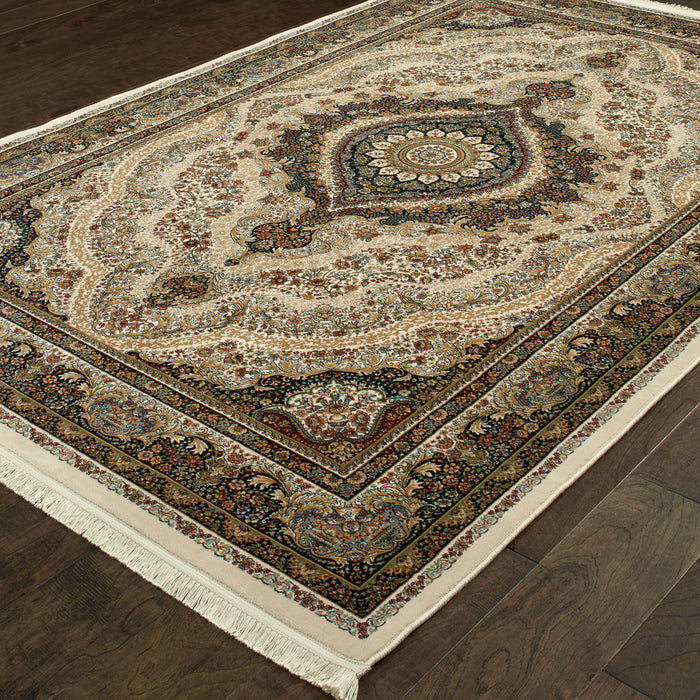 Oriental Weavers Masterpiece 111W2 Ivory/ Multi 6'7"" x 9'6"" Indoor Area Rug M111W2200290ST