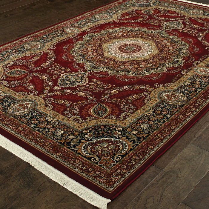 Oriental Weavers Masterpiece 113R2 Red/ Multi 6'7"" x 9'6"" Indoor Area Rug M113R2200290ST