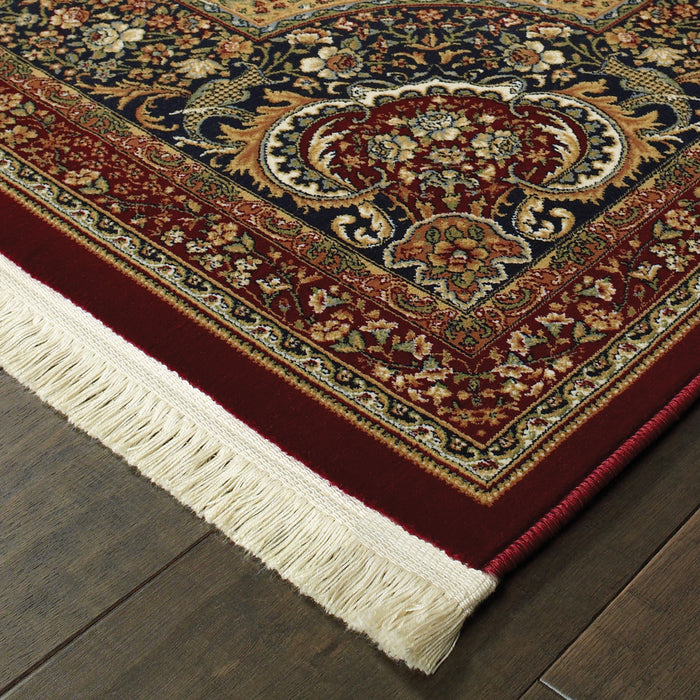 Oriental Weavers Masterpiece 113R2 Red/ Multi 6'7"" x 9'6"" Indoor Area Rug M113R2200290ST