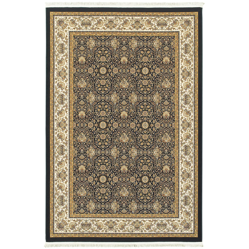 Oriental Weavers Masterpiece 1331B Navy/ Ivory 9'10"" x 12'10"" Indoor Area Rug M1331B300390ST