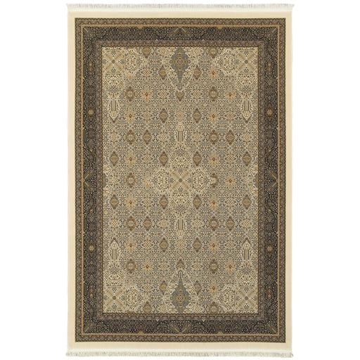 Oriental Weavers Masterpiece 1335I Ivory/ Dark Blue 7'10"" x 10'10"" Indoor Area Rug M1335I240330ST