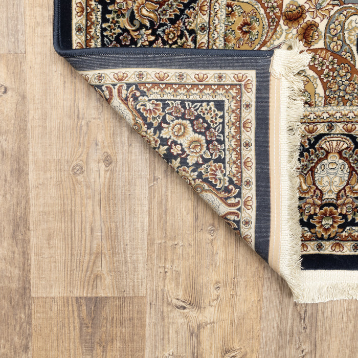 Oriental Weavers Masterpiece 1802B Navy/ Multi 7'10"" x 10'10"" Indoor Area Rug M1802B240330ST