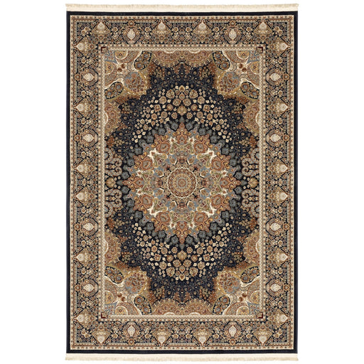 Oriental Weavers Masterpiece 1802B Navy/ Multi 6'7"" x 9'6"" Indoor Area Rug M1802B200290ST