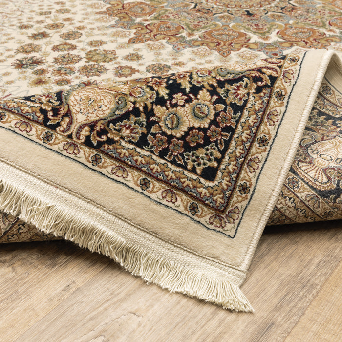 Oriental Weavers Masterpiece 1802W Ivory/ Multi 9'10"" x 12'10"" Indoor Area Rug M1802W300390ST