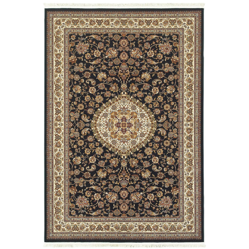 Oriental Weavers Masterpiece 033B2 Dark Blue/ Ivory 7'10"" x 10'10"" Indoor Area Rug M033B2240330ST