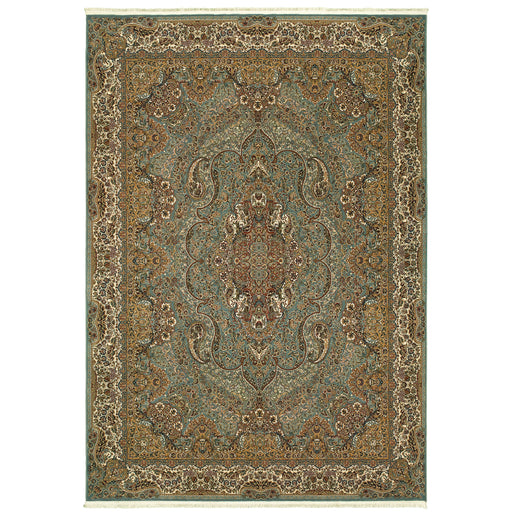 Oriental Weavers Masterpiece 502L2 Blue/ Gold 6'7"" x 9'6"" Indoor Area Rug M502L2200290ST