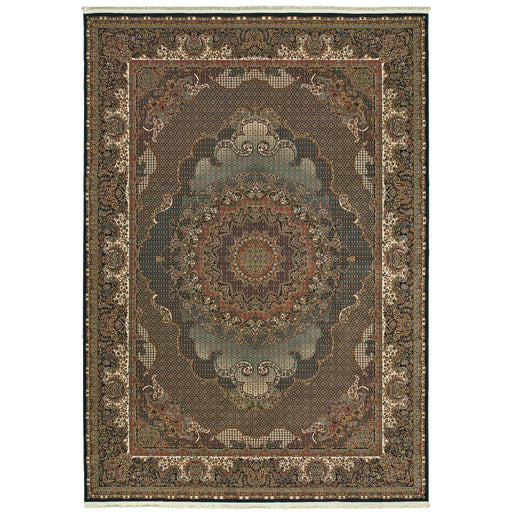 Oriental Weavers Masterpiece 5330B Blue/ Red 7'10"" x 10'10"" Indoor Area Rug M5330B2403330ST