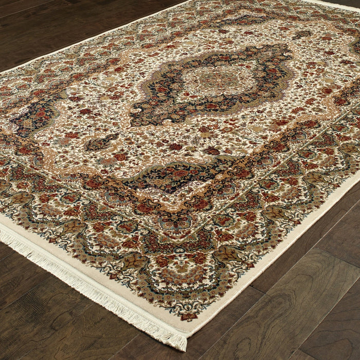 Oriental Weavers Masterpiece 5560W Ivory/ Multi 9'10"" x 12'10"" Indoor Area Rug M5560W300390ST