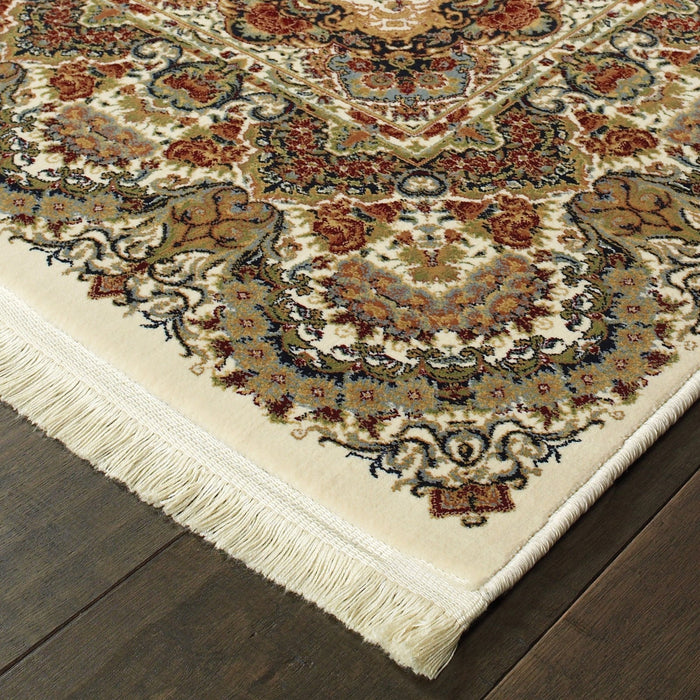Oriental Weavers Masterpiece 5560W Ivory/ Multi 6'7"" x 9'6"" Indoor Area Rug M5560W200290ST