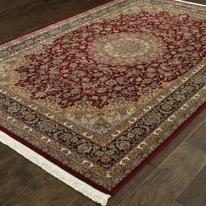 Oriental Weavers Masterpiece 090R2 Red/ Multi 9'10"" x 12'10"" Indoor Area Rug M090R2300390ST