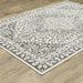 Oriental Weavers Montecito 1101W Grey/ White 7'10"" x 10'10"" Indoor Area Rug M1101W240340ST