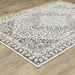 Oriental Weavers Montecito 1101W Grey/ White 9'10"" x 12'10"" Indoor Area Rug M1101W300394ST