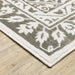 Oriental Weavers Montecito 1101W Grey/ White 9'10"" x 12'10"" Indoor Area Rug M1101W300394ST