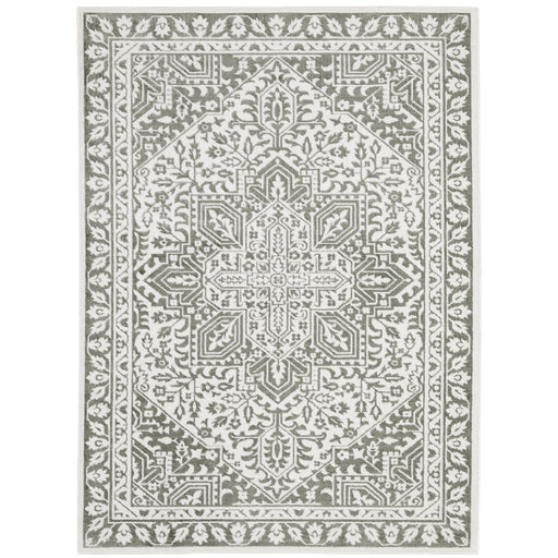 Oriental Weavers Montecito 1101W Grey/ White 7'10"" x 10'10"" Indoor Area Rug M1101W240340ST