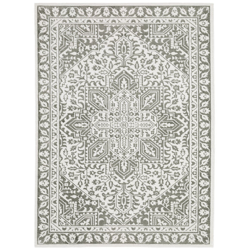 Oriental Weavers Montecito 1101W Grey/ White 6'7"" x 9'6"" Indoor Area Rug M1101W200296ST